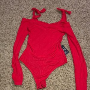Express Tie Shoulder Bodysuit- Small